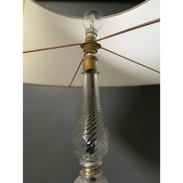 French Wrought Iron Floor Lamp, 1950s For Sale - Image 5 of 11