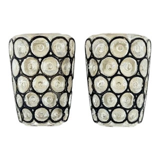 1960s Mid-Century Modern Glass Wall Light/Sconces From Limburg, Germany - a Pair For Sale