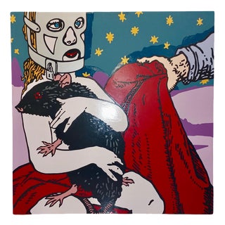 Gabriele Arruzzo, Untitled (Red Sheet), Acrylic on Canvas, 2005 For Sale