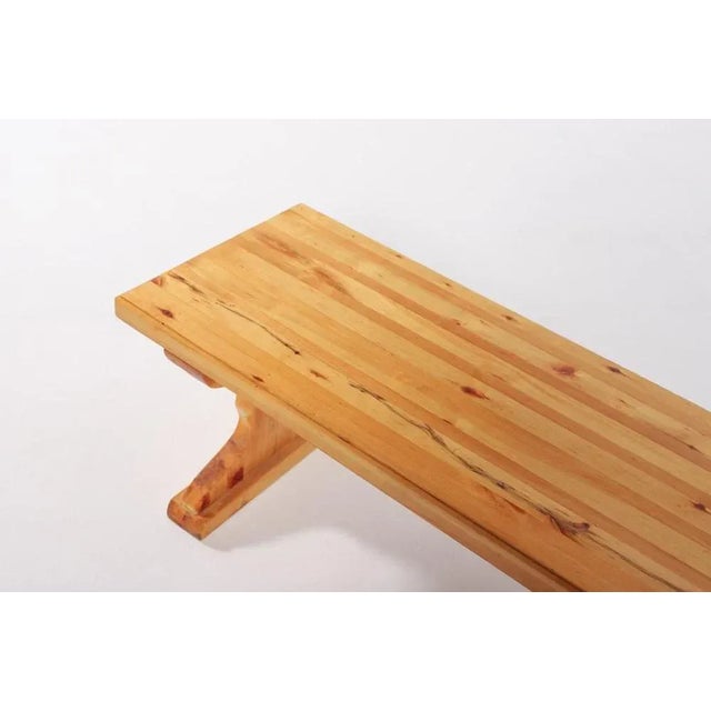 Small Solid Pine Bench Coffee Table, 1980s, Sweden For Sale - Image 8 of 12