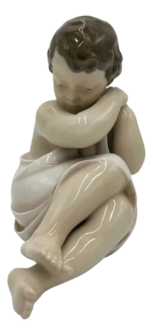 Porcelain Figurine Cuddling Baby from Royal Copenhagen, Denmark, 1951