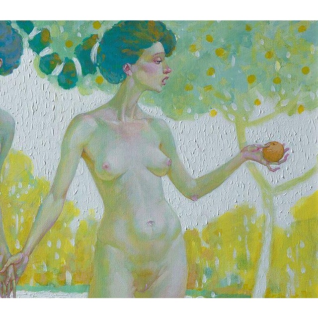 Contemporary Acrylic Painting in Eden Nicolay Vydcovsky For Sale - Image 3 of 4