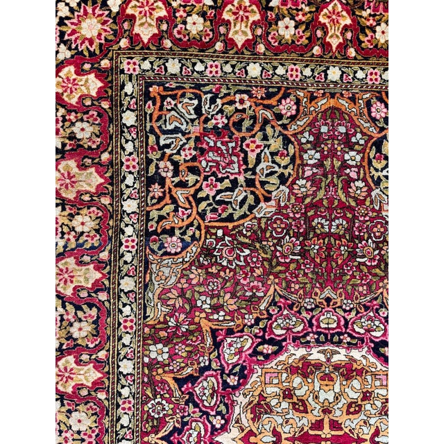 Antique Isfahan Rug in Wool For Sale - Image 12 of 18