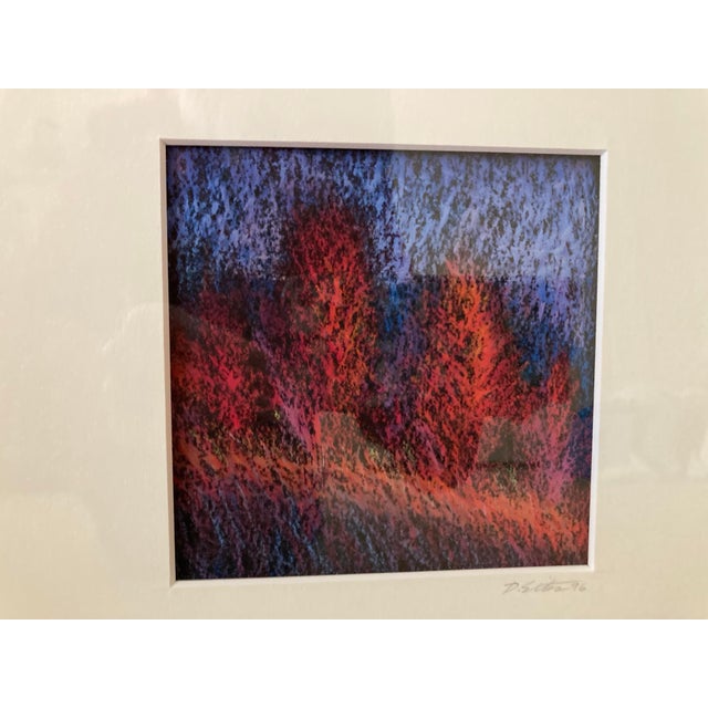 Contemporary Original Pastel Framed Artwork by David Sites Entitled “Maples”. One of a Series of 4 For Sale - Image 3 of 6