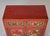 Pair of 19th Century Chinese Gansu Red-Painted Cabinets With Polychrome Floral Decoration For Sale - Image 11 of 13