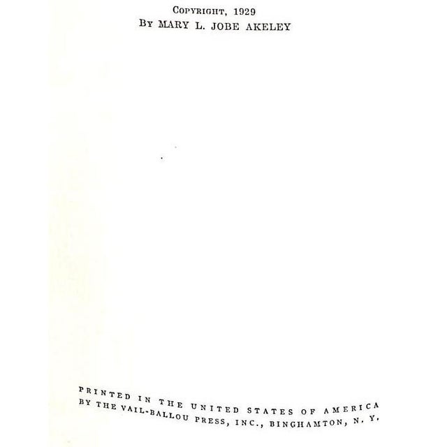 Traditional Carl Akeley's Africa: The Account of the Akeley Eastman-Pomeroy African Hall Expedition of the American Museum of Natural History For Sale - Image 3 of 12