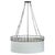 Oval Thomas Pheasant Baker Chandelier, Bronze Chain, Canopy, Italy Offered for sale is a Thomas Pheasant design for Baker...