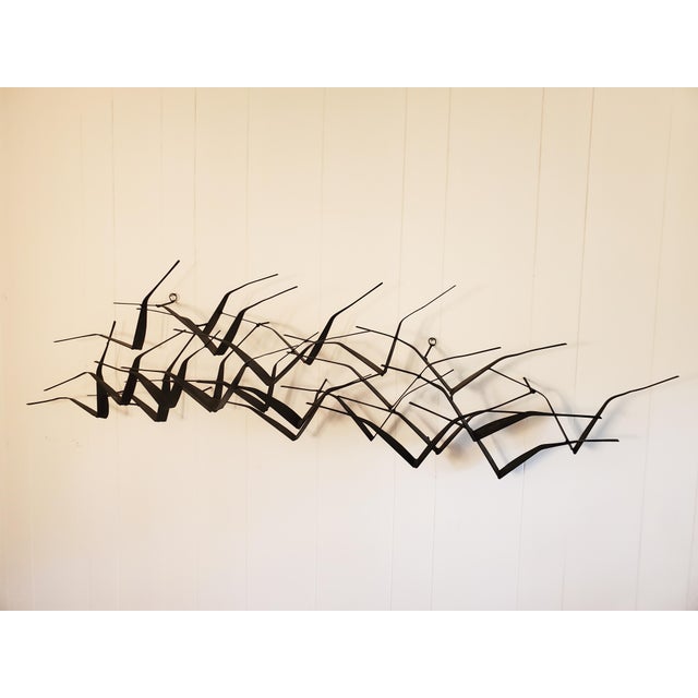1960s Mid-Century Birds Metal Wall Hanging Sculpture For Sale In Saint Louis - Image 6 of 12
