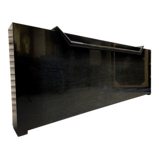 Modern Robert Lewis Chinchilla Black King Headboard For Sale