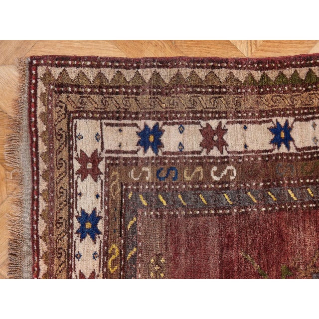 Vintage Transcaucasian Wool Rug For Sale - Image 4 of 7