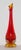 Mid-Century Modern Fenton Amberina Hobnail Swung Glass Vase, 9 Inch For Sale - Image 3 of 3