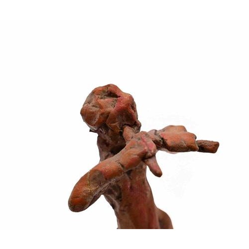 Sirio Pellegrini, Pied Piper Sculpture, 1960s, Terracotta For Sale - Image 4 of 5