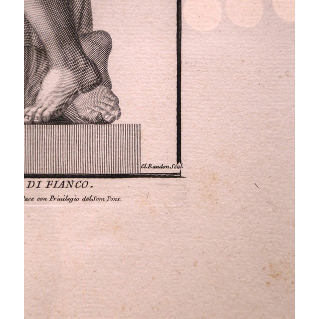 18th Century Italian Framed Neoclassical Hercules Statues Engravings, Set of 3 For Sale - Image 10 of 12