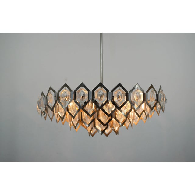 Mid-Century Modern Mid-Century Chandelier attributed to Bejvl for Kamenicky Senov, 1960s For Sale - Image 3 of 11