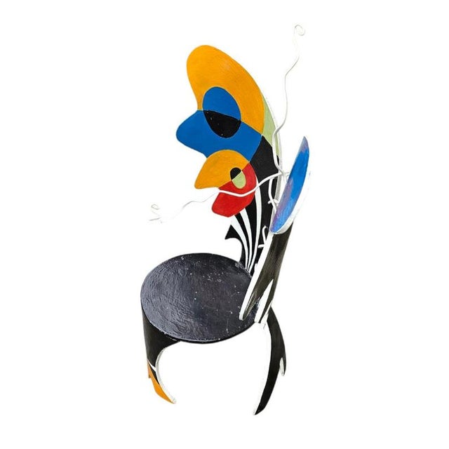 Wooden Wing Chair, 1980s For Sale - Image 12 of 17