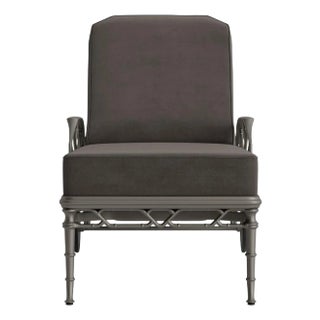 Brown Jordan Calcutta Adjustable Chaise Lounge, Mica frame with Fusion Charcoal fabric For Sale