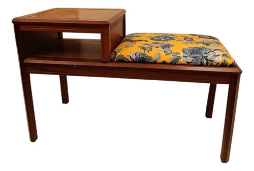 Danish Telephone Bench in Teak, 1960s