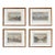 Set of Four Hand-Colored Engravings of Paris Landmarks, C. 1820, W. Russell Button Gallery, Chicago For Sale