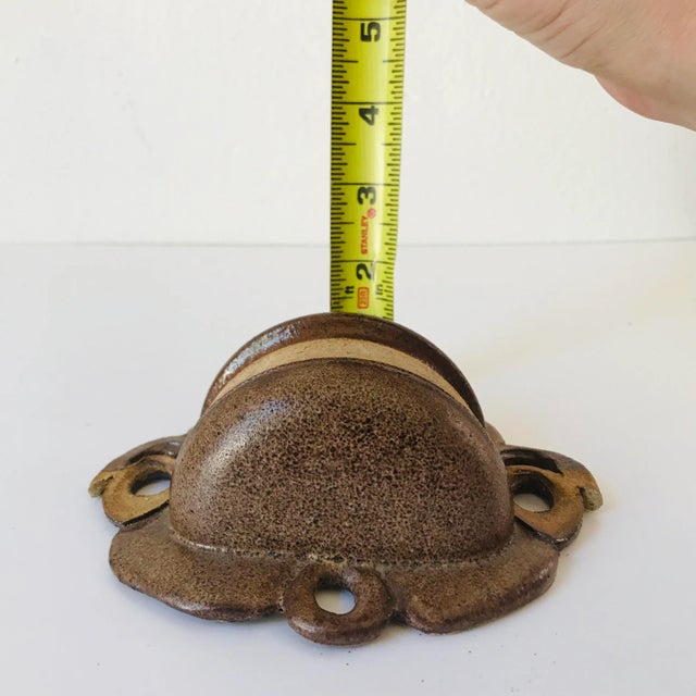 Jim Stoehr Signed Studio Pottery Match Strike From 1991 For Sale - Image 4 of 8