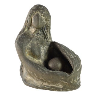 Bronze Sculpture of Woman, 1970s For Sale
