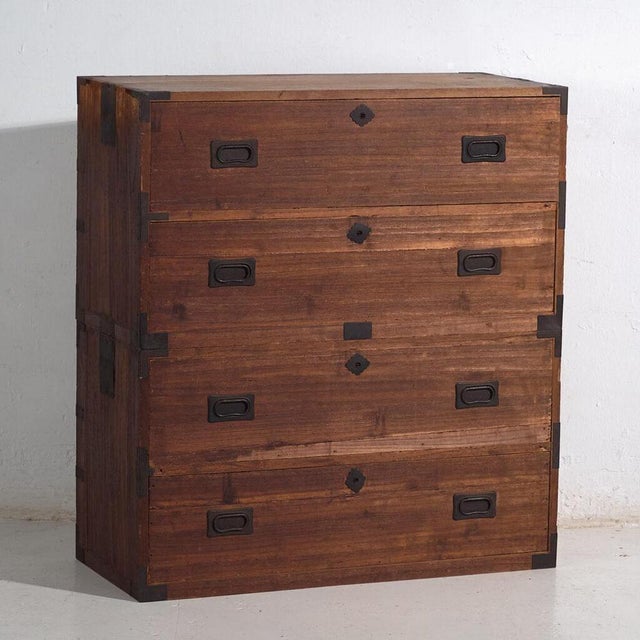 Antique Japanese Chest of Drawers in Wood For Sale - Image 11 of 11