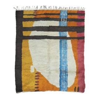Moroccan Colorful Contemporary Rug - 8.6 X 6.7 Ft For Sale