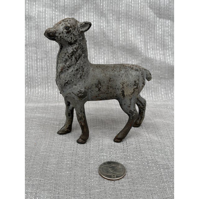 Vintage Cast Iron Deer Bank For Sale - Image 12 of 13
