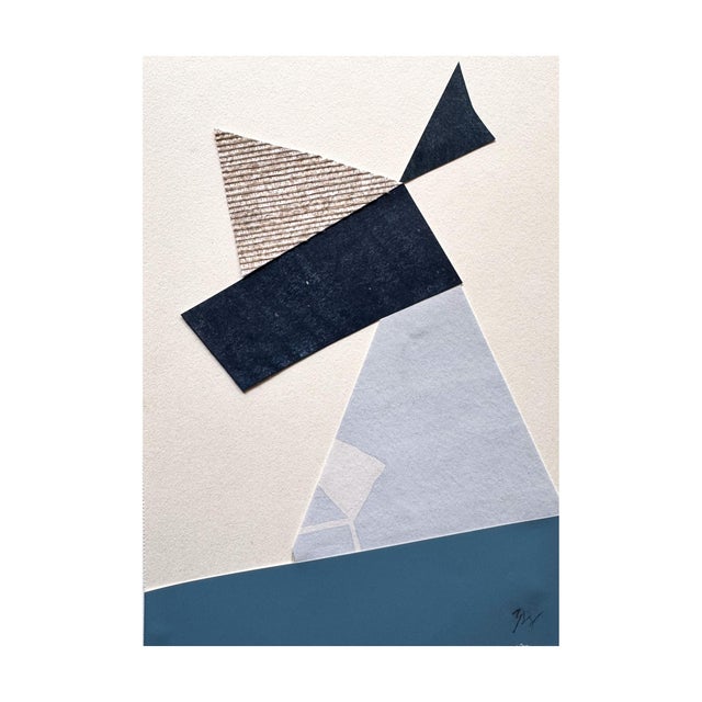 "Rhythm Without Reason" is an original mixed media collage on paper by Zac Woodiel. This is one of six pieces in the...
