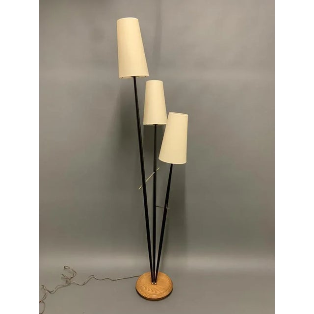 3-Light Floor Lamp, France, 1950s For Sale - Image 9 of 11