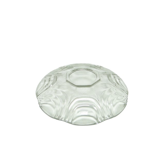 Art Deco Pressed Glass Bowl from Hortensja Glassworks, 1950s, in Very Good conditions. Designed 1950 to 1959 I have...