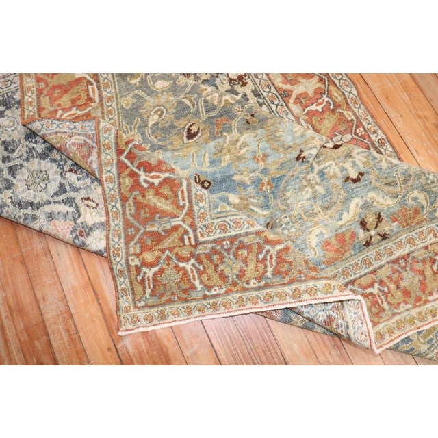 Antique Persian Senneh Bibikabad Rug - 4'7" x 6'6" For Sale - Image 9 of 9