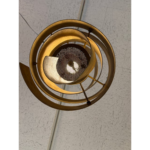 Gold Porta Romana Vortex Chandelier For Sale - Image 8 of 12