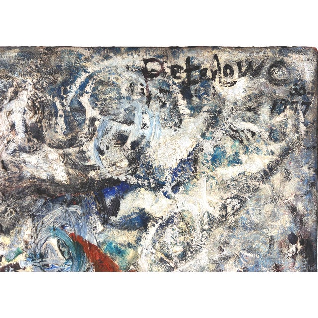 Dragon Boats Chinese New Year San Francisco Bay Area Original Oil on Canvas 1960 by Peter Lowe For Sale In Monterey, CA - Image 6 of 8