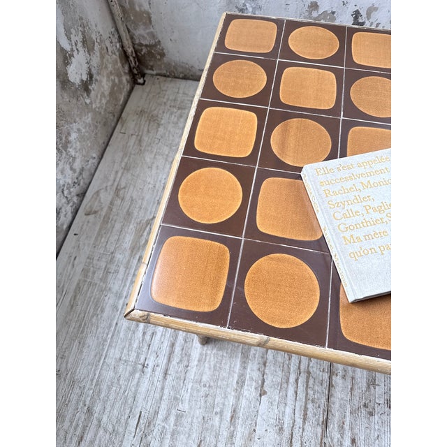 Rattan Ceramic Table, 1950s For Sale - Image 14 of 18