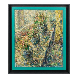 Brutalist Still Life in the Summer, Oil on Canvas Painting by e.j.e. Dulfer For Sale