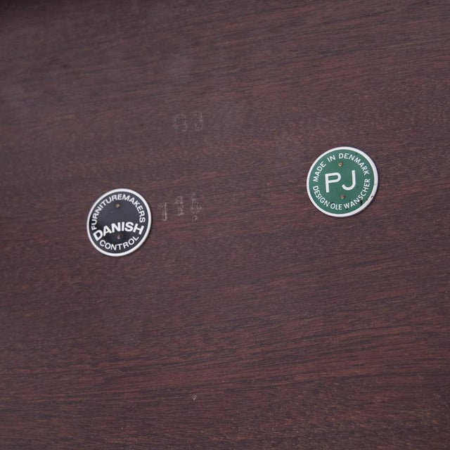 Dining Table with Extension Leaves by Ole Wanscher for Poul Jeppesen, 1960s For Sale - Image 13 of 14