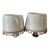 1990s Shabby Chic Textile Alamo Shades With Fringed Trim - Pair For Sale