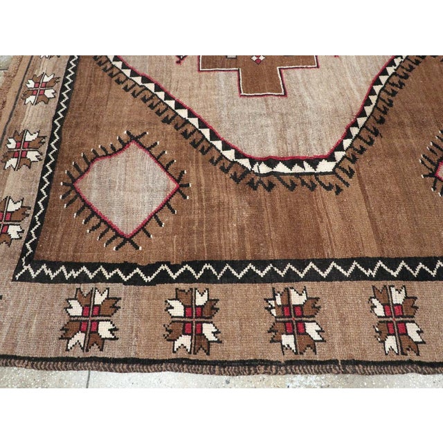 Mid 20th Century Galerie Shabab Collection Mid-20th Century Handmade Turkish Anatolian Tribal Room Size Carpet For Sale - Image 5 of 8