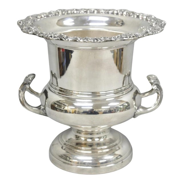 Vintage Fb Rogers Silver Plated Trophy Cup Urn Champagne Chiller Bar Ice Bucket For Sale