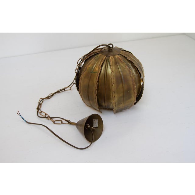 Danish Brass "Poppy" Pendant by Svend Aage Holm Sørensen, 1970s. Ceiling lamp by Svend Aage Holm-Sørensen, Denmark....