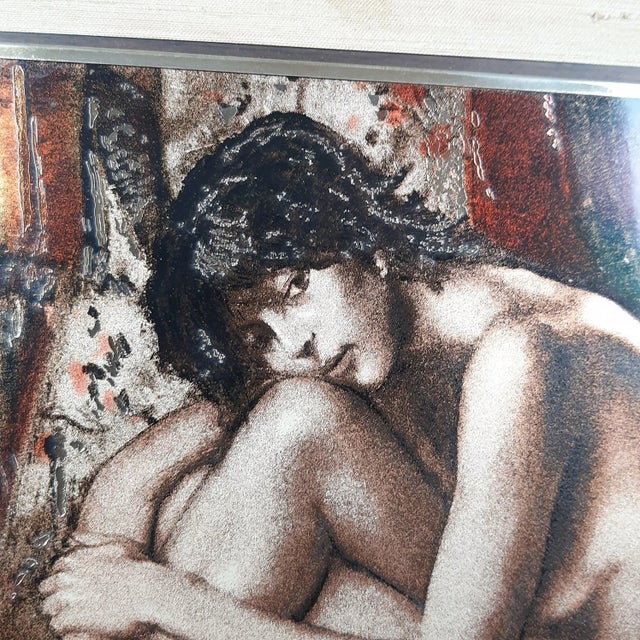 Meditation Silkscreen on 800 Silver by Romano Stefanelli, 1977 For Sale - Image 3 of 14