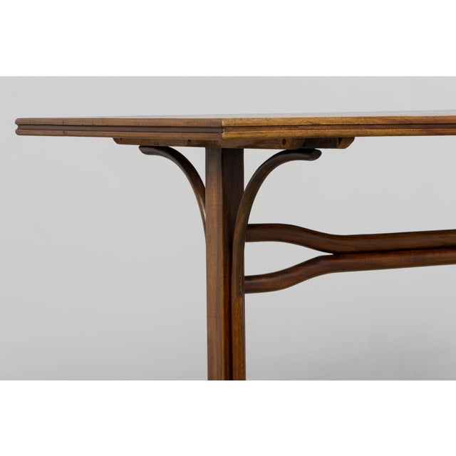 Brown French Thonet Style Bentwood Bistro Dining Table For Sale - Image 8 of 16