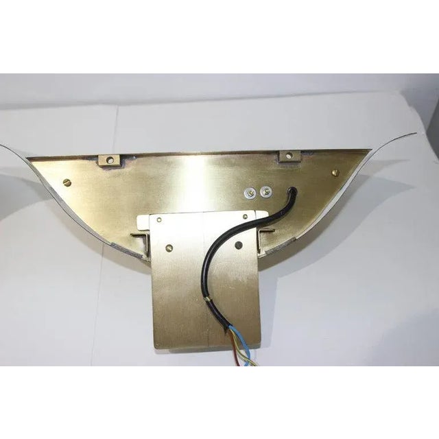 Gold Art Deco Karl Springer Style Sconces - a Pair For Sale - Image 8 of 13