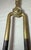 Brass Antique 18th Century Wrought Iron Turned Brass English Fireplace Tongs Tool 1 For Sale - Image 8 of 9
