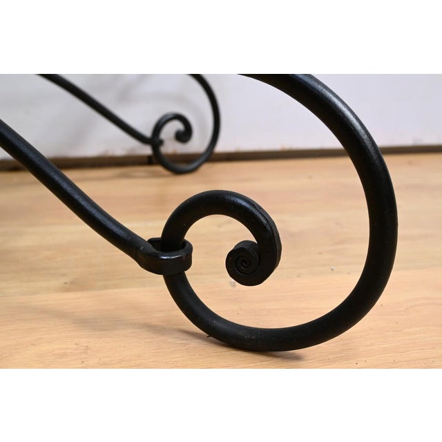 Art Nouveau Wrought Iron Coffee Table, 1940s For Sale - Image 12 of 18