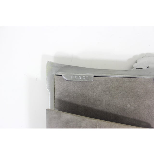Vintage Art Nouveau Pewter Picture Frame 5.5”x6” Large, Three Photo Seagull Canada, Easel, Table Top Photograph Portrait Pf 901 For Sale - Image 10 of 11