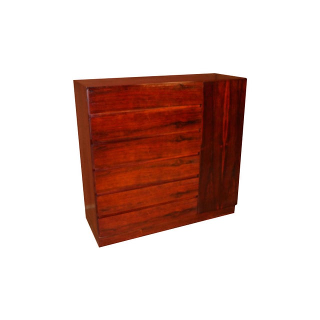 Wood Danish Mid Century Arne Wahl Iversen Rosewood Dresser For Sale - Image 7 of 10
