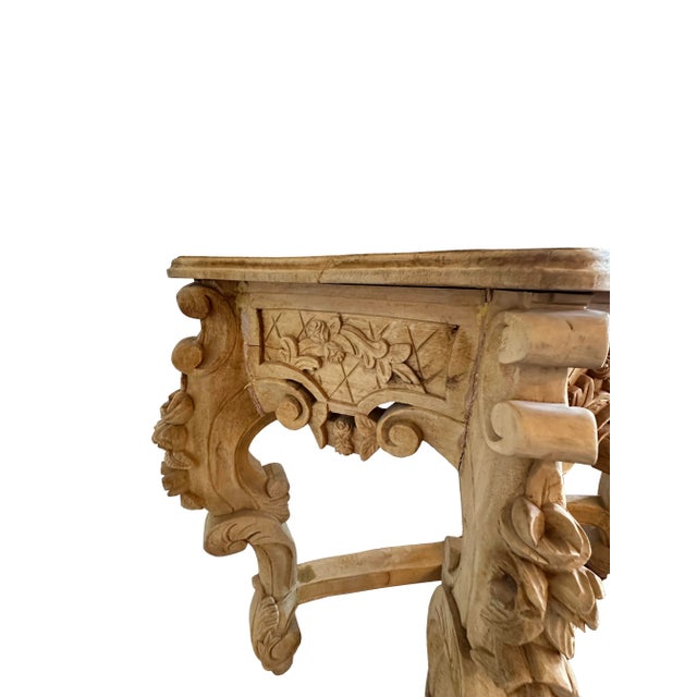 Bleached Oak French-Provincial Console Table For Sale In Phoenix - Image 6 of 13
