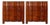 Pair of Vintage John Stuart Serpentine Mahogany Chests For Sale