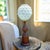 Mid-Century Wood Wooden & Bubble Glass Buffet Table Lamp, 1970s For Sale - Image 16 of 16
